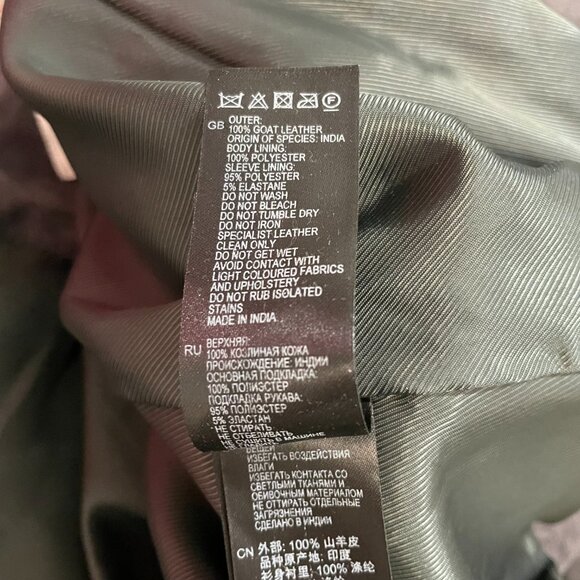 Reiss Bryony Suede Biker Jacket - Picture 8 of 11